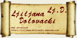 Ljiljana Dolovački vizit kartica